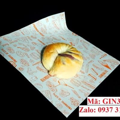 GIẤY GÓI BÁNH IN SẴN MỘT MẶT
